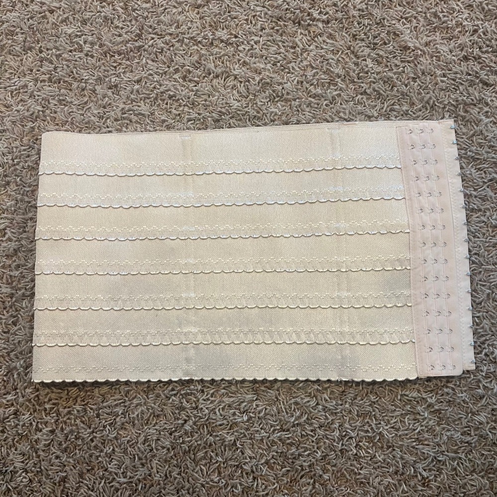 Unbranded Nude Waist Trainer Cincher Belt 4XL Hook and Eye Compression Shaper - Picture 1 of 3